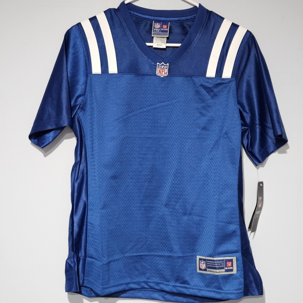 Pro Line Indianapolis Colts Women's Blank Jersey Size S Blue White